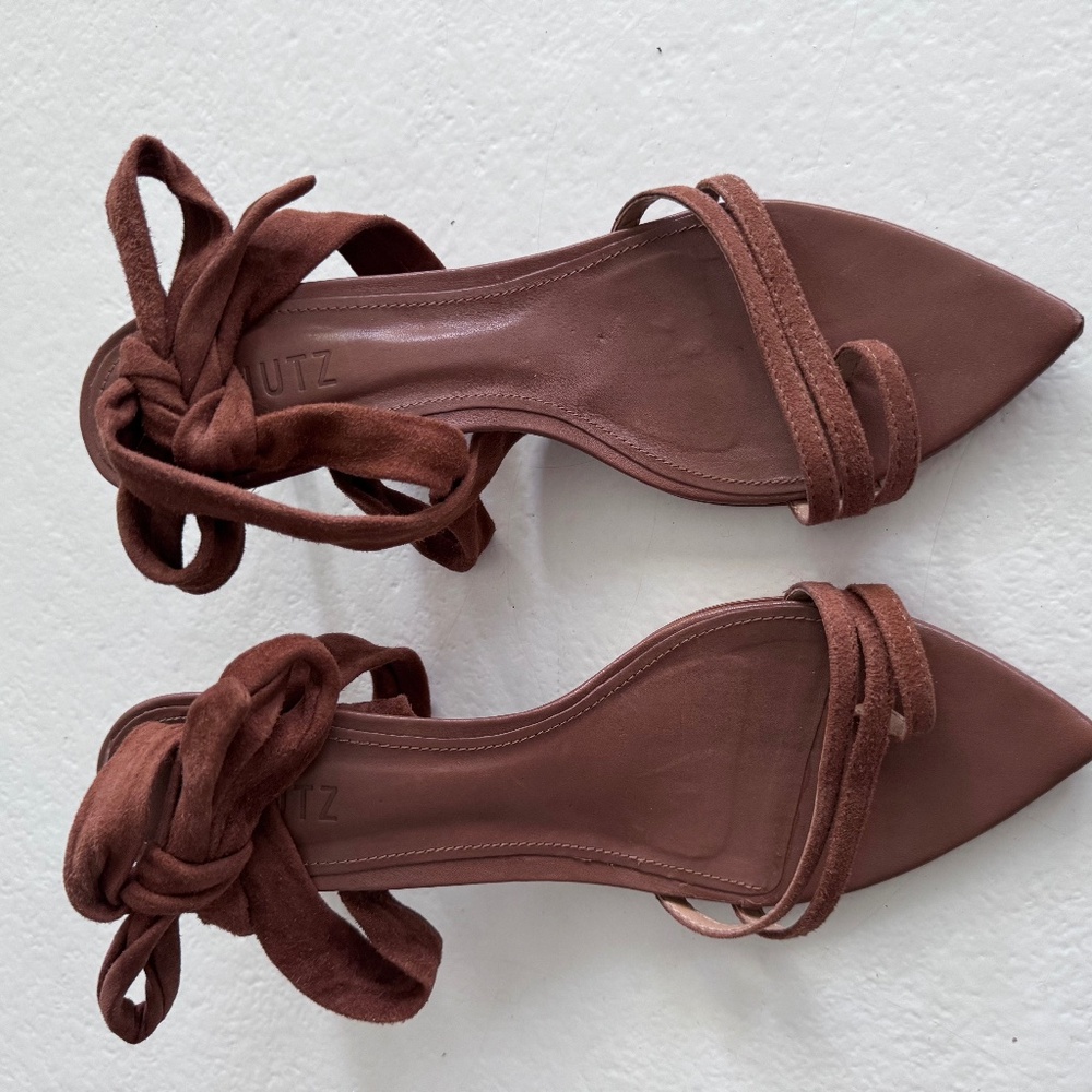 Beautiful brown suede sandals